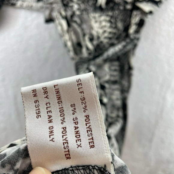 Suzie Chin for Maggy Boutique Womens Dress Size 2 Dolman Sleeve Snake Print - Picture 9 of 9